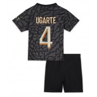 Echipament fotbal Paris Saint-Germain Manuel Ugarte #4 Tricou Treilea 2023-24 pentru copii maneca scurta (+ Pantaloni scurti)